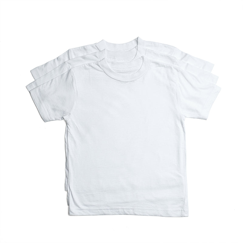 A-Shirt White (Youth) - 3 Pack